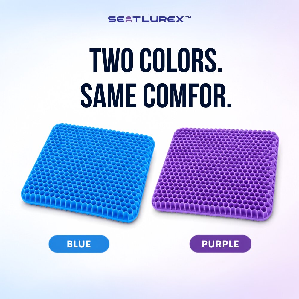 SEATLUREX™ Ergonomic Silicone Seat Cushion - Sit Longer. Shift Less. Feel More Comfortable.