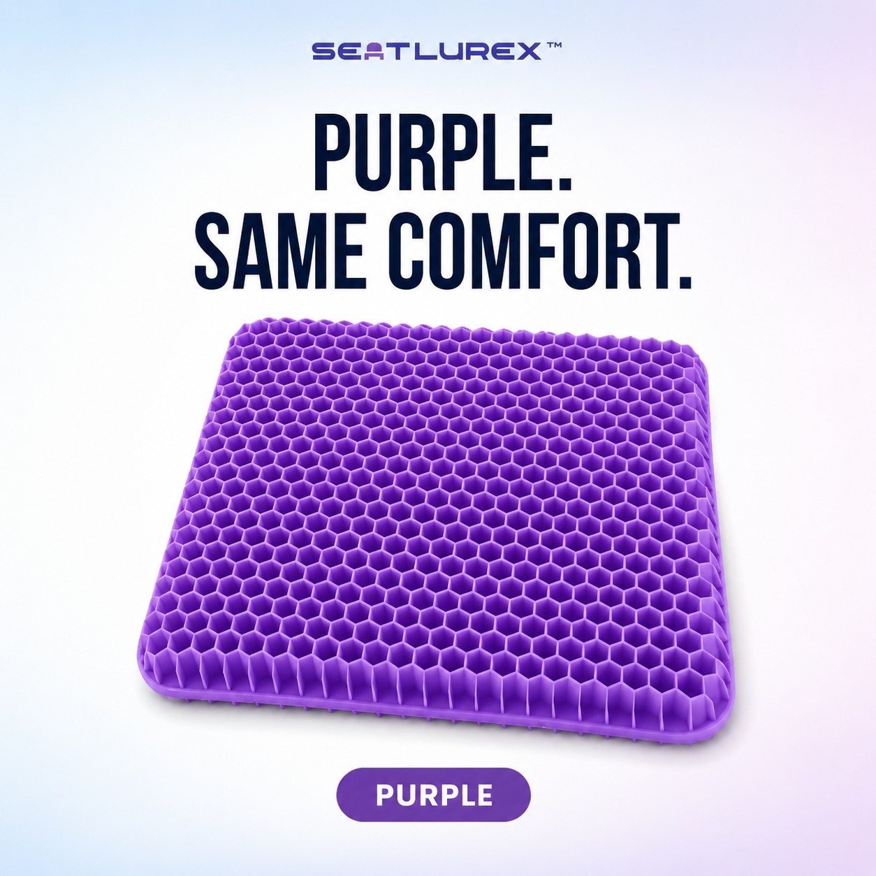 SEATLUREX™ Ergonomic Silicone Seat Cushion - Sit Longer. Shift Less. Feel More Comfortable.
